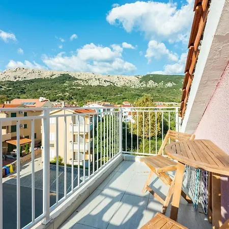 Mimoza 6, Baska, Krk Appartement Baška