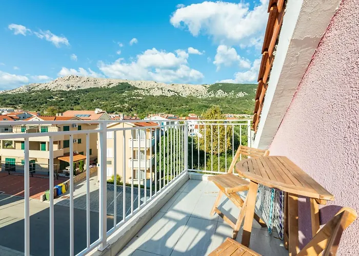 Mimoza 6, Baska, Krk Appartement Baška